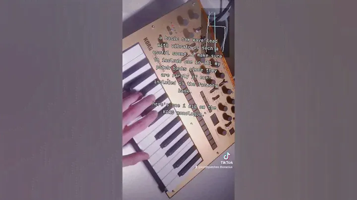KORG monologue basic saw lead