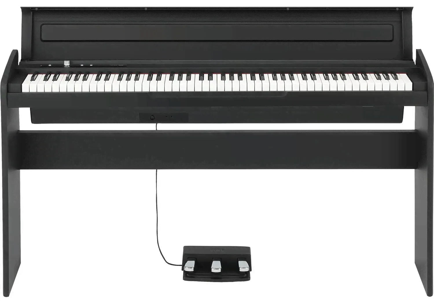 KORG LP-180-BK цифровое пианино, 88 клавиш, 10 тембров, 2 эффекта (реверб и хорус), тройная педаль, стойка и адаптор питания в к-0
