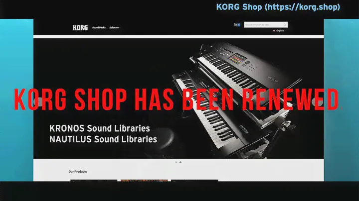 KORG Shop has been renewed.
