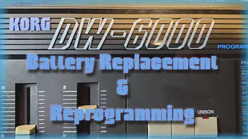 Korg DW-6000 Repair (Battery Replacement + Reprogramming)