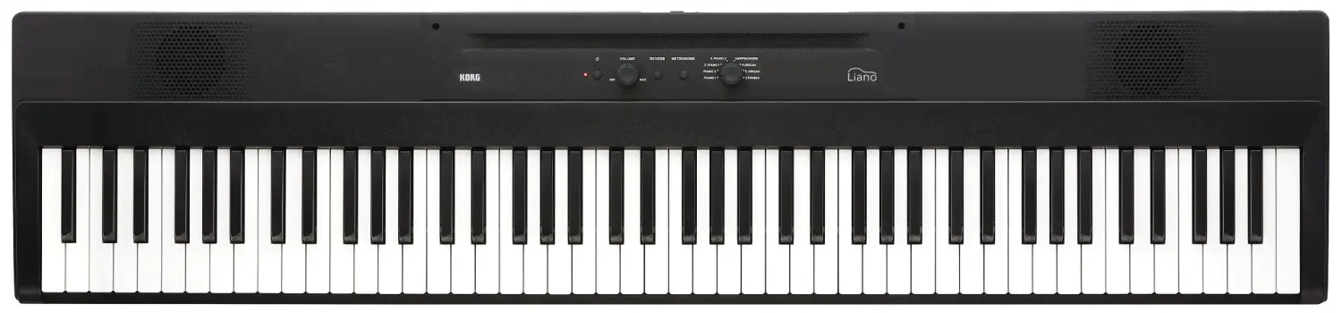 KORG L1 BK - цифровое пианино, 88 клавиш, цвет черный. Пюпитр и педаль в комплекте
