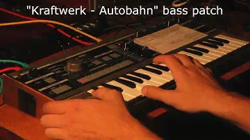 [microKORG] How to make "Kraftwerk - Autobahn" minimoog style bass patch FREE PRESET