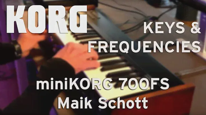 KORG @ Keys & Frequencies: miniKORG 700FS mit Maik Schott