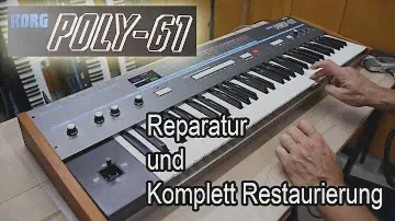 Korg Poly 61 Repair and Restauration Synth Hunter Episode 11