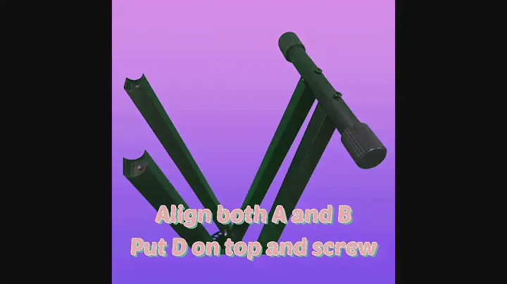 Double X Keyboard Stand Installation Guide