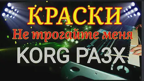КРАСКИ Не трогайте меня cover on KORG PA3X