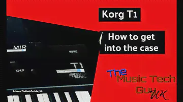 Korg T1 - How to get into the Korg T1's Case