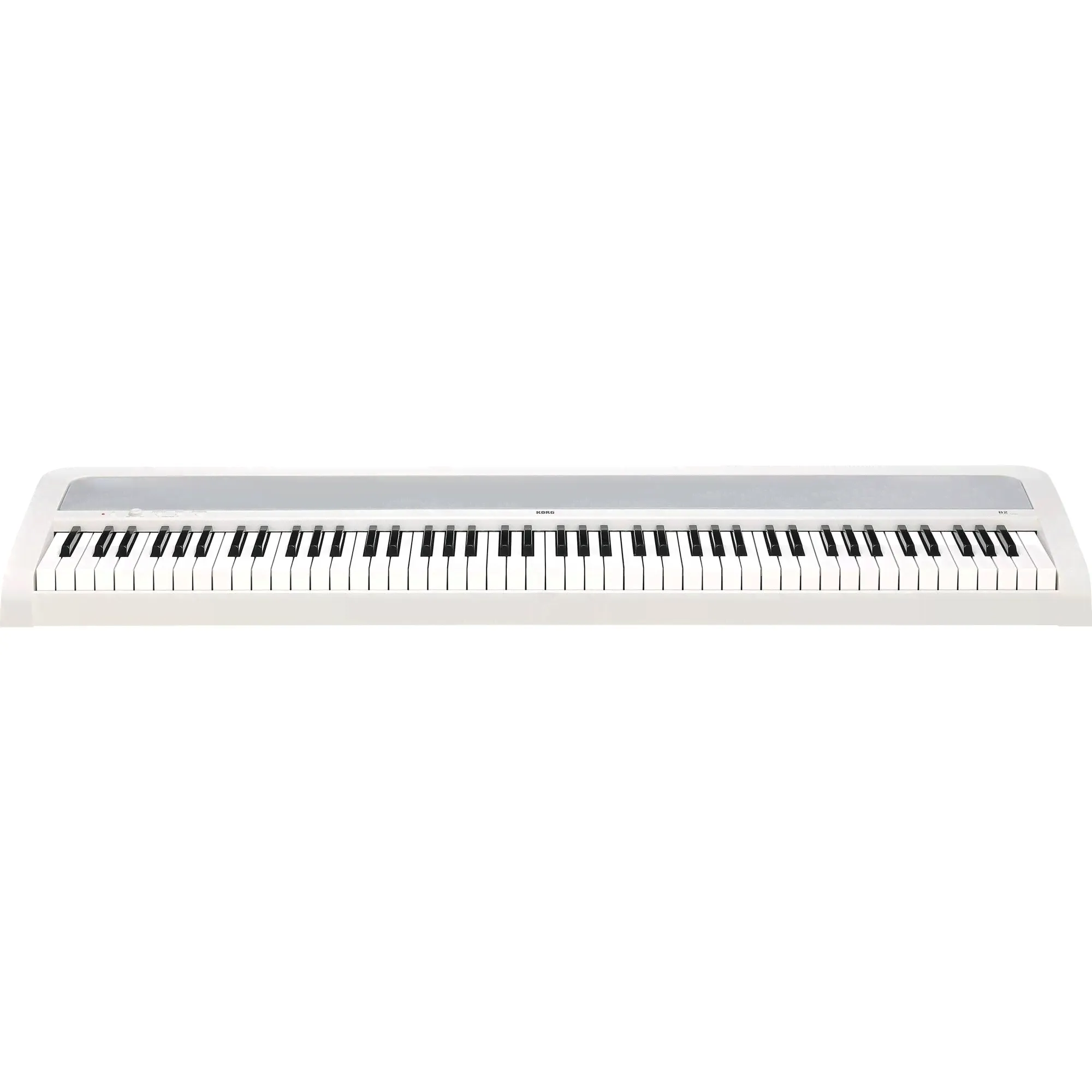 KORG B2-WH цифровое пианино, взвешенная клавиатура, 12 тембров , педаль, адаптер питания в комплекте, цвет белый, полифония 120-4