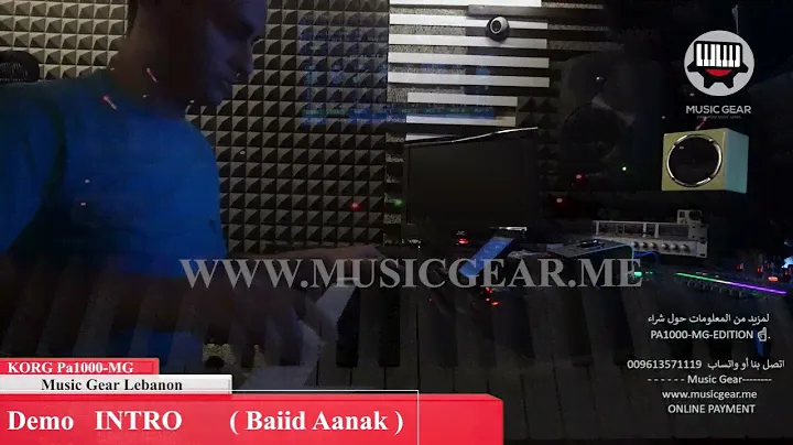 KORG PA1000 MG. Intro Baiid aanak. بعيد عنك ،أم كلثوم