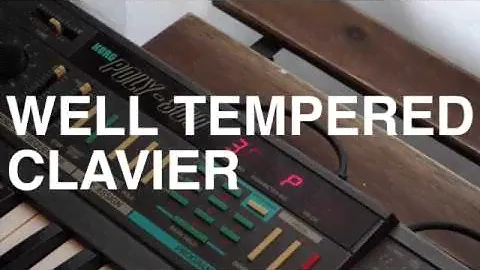 Well-Tempered Clavier on an 80s synth (Korg Poly 800)