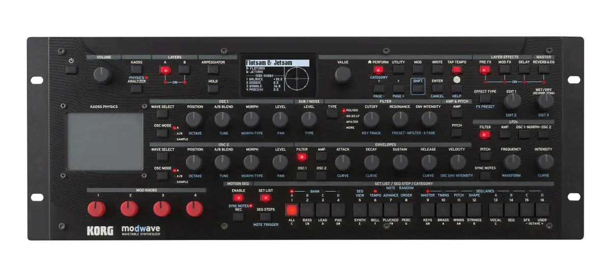 KORG MODWAVE MODULE Цифровой синтезатор, модуль без клавиатуры-0