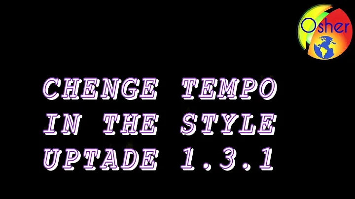 KORG PA5X TUTORIAL- HOW TO CHENGE TEMPO IN  STYLES-