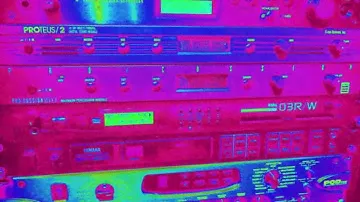 Korg 03/RW with its internal effects (distorted voice pads)
