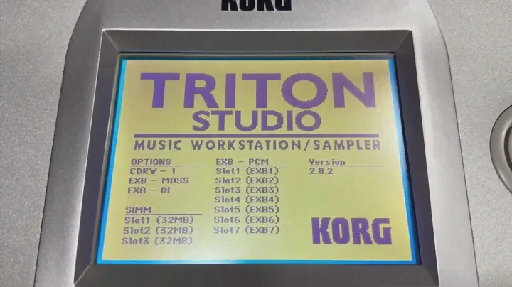Korg Triton Studio Instalando Sonidos de Fabrica