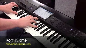 Korg KROSS Vs Korg KROME Keyboard Demo