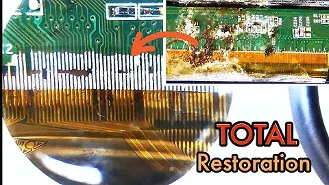 DAMAGED PANEL to FULL RESTORATION: Step by Step TV Screen Repair #microsoldering #techtips