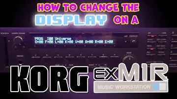 How to change display on a KORG M1Rex