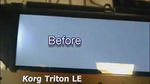 Dimz Art Korg Triton LE LCD problem