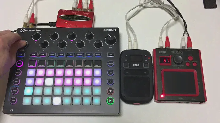#004 Novation Circuit, Korg mini kaoss pad 2S, Korg Kaoss pad mini-KP