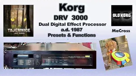 Korg DRV 3000. Dual digital effect procesor. a.d. 1987.
