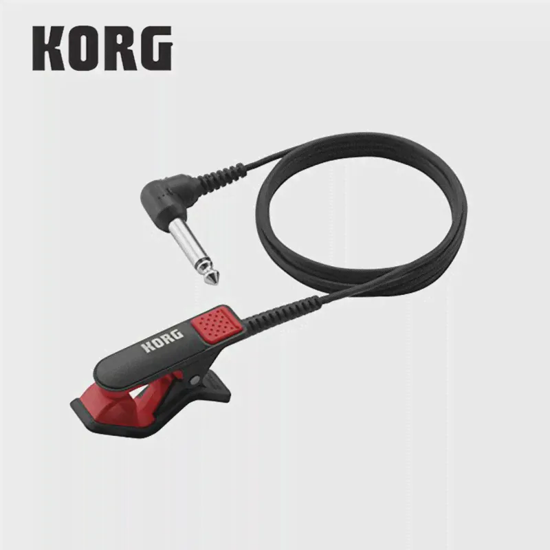 Соединительный микрофон Korg CM300 с клипсой, 14 дюйма (диаметр 1,5 мм), штекер для телефона и кабель 5 футов (м) для защиты, белыйчерныйкрасный (art.: 7a254d274)-2