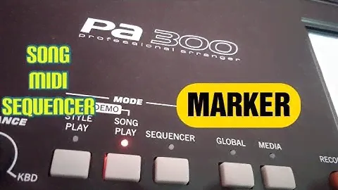 korg pa 300 marker song midi Sequencer