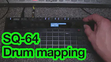 Korg SQ-64 drum mapping tutorial