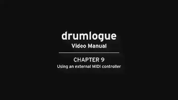 [English] drumlogue Video Manual Part 9: Using an external MIDI controller (TURN on CC)