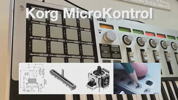 ReinardSynth#2 Korg MicroKontrol encoder, joystick, slider and keybed Repair