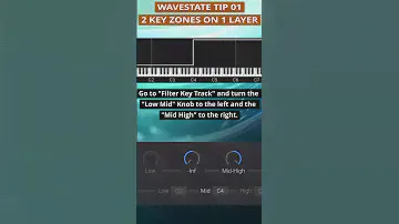 2 Keyzones on one Layer on the Korg WaveState Synth  #korgwavestate #korgsynth #wavestate #korg