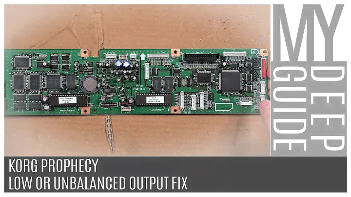 Korg Prophecy: Low Or Unbalanced Output Fix