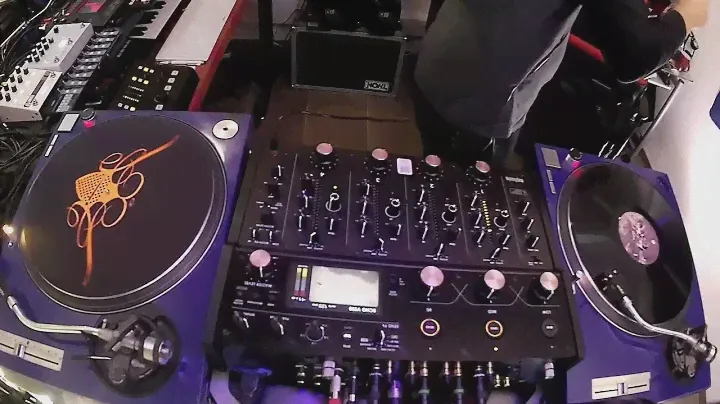 New Euphonia Rotary Mixer with Korg KaossPad KP3+ Technics 1210 MK2 Minimal Techhouse Vinyl Mix Set