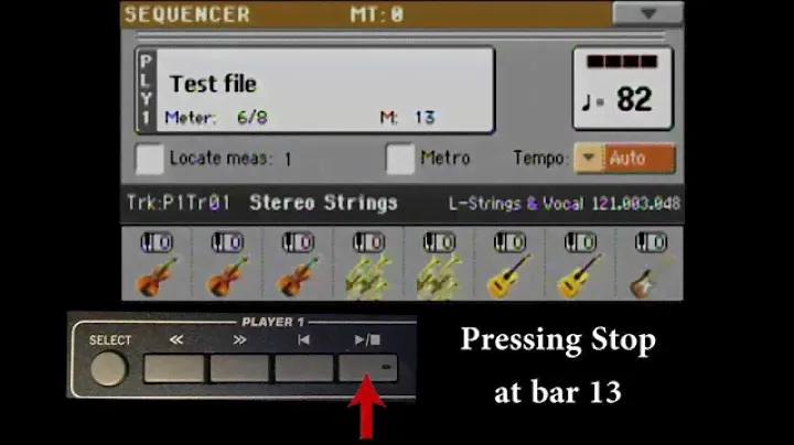 KORG PA3x - Sequencer Mode - Loading a Midi file