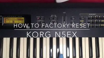 How to factory reset (initialize) KORG N5EX.