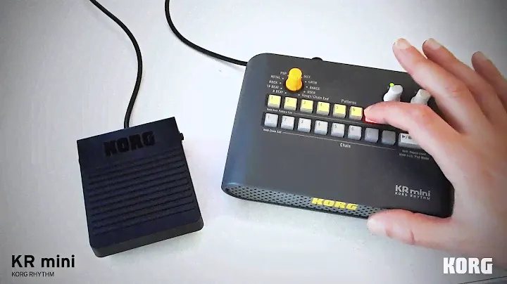 KORG - KR mini - utilizando el pedal PS-3 para disparar Fills.