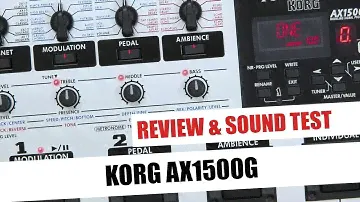 Review Sound Test KORG AX1500G