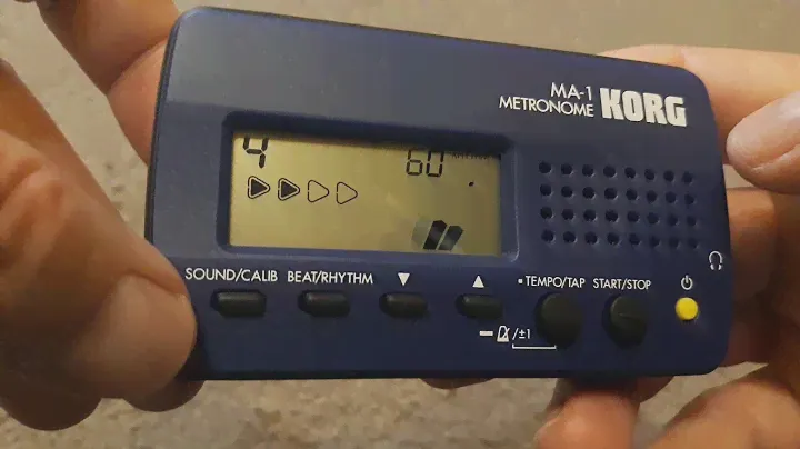 KORG MA-1 metronome unboxing video