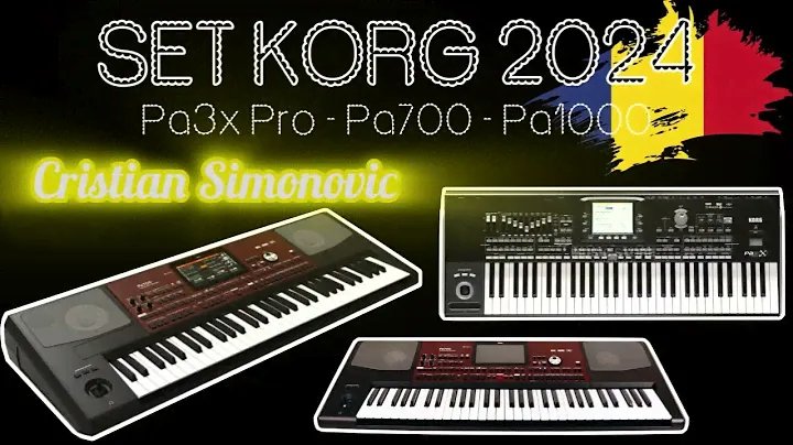 Set 2024 Korg Pa700 Pa3x Pa1000