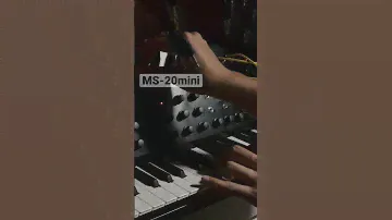 My first synth Korg MS-20 mini.