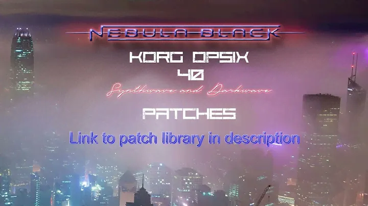 Synthwave and Darkwave Patch Bank Vol 1 for Korg Opsix