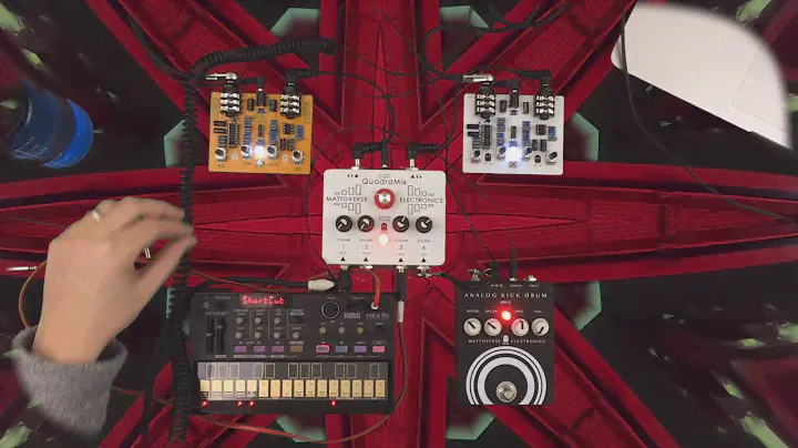 Korg Volca FM + Mattoverse Analog Kick MKII / QuadraMix / x2 Swell Echo Desktop