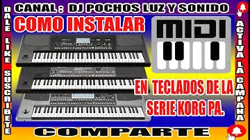 COMO CARGAR MIDIS EN  KORG PA300