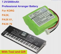 Профессиональная Аккумуляторная батарея 2000mAh HHR210AAB, KITBAT1002 для KORG PA3X, PA3X 61, PA3X 76