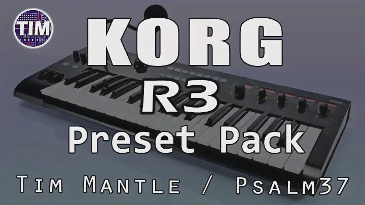 Korg R3 - 128 NEW Psalm37 Patches / Sounds / Presets