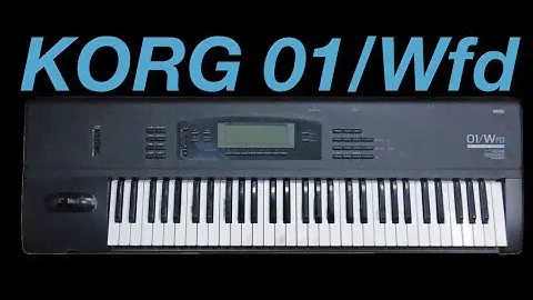 KORG 01/W FD SYNTHESIZER DEMO DIGITAL AND ANALOG TYPE SOUNDS