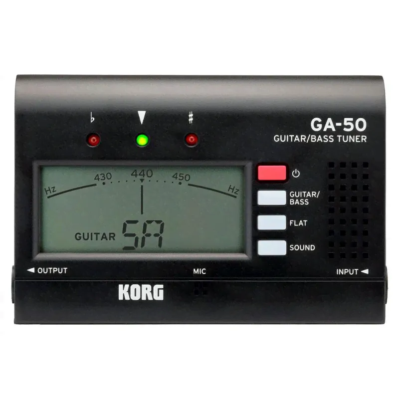 Цифровой тюнер для гитары/бас-гитары KORG GA-50