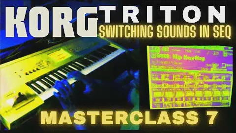 🎵 KORG Triton Masterclass 🎹 - Switching Sounds on Triton in SEQ "Performance" 😲🎵