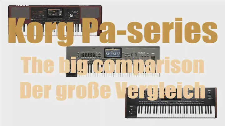 Korg Pa1000, Pa4X Musikant & Pa5X - The big comparison / Der große Vergleich ALL PLAYING, NO TALKING