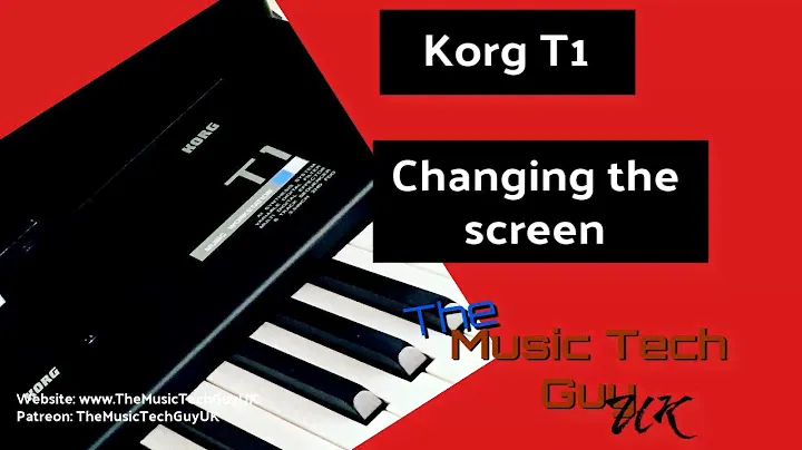 Korg T1 Refurbishment - Changing the screen