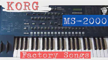 Korg MS-2000 (2000) | Factory Demo Songs (HQ)
